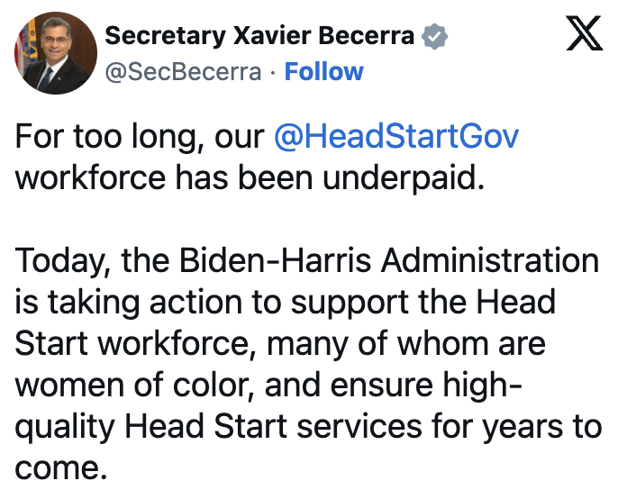 In quotes: President Biden’s plan to raise Head Start teachers’ pay